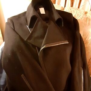 Thierry Mugler black Car Coat - X-Large